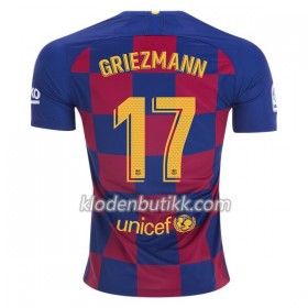 FC Barcelona Antoine Griezmann 17 Hjemme Fotballdrakt 2019-2020 Kortermet